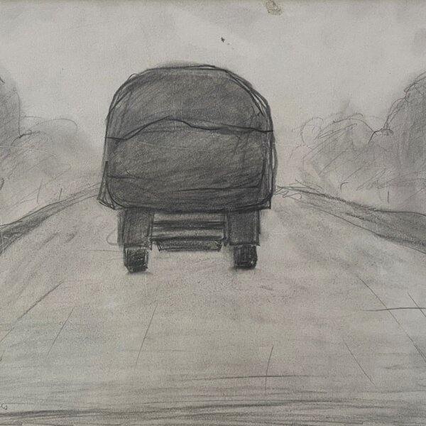 L.S. Lowry - Lorry near Bowes