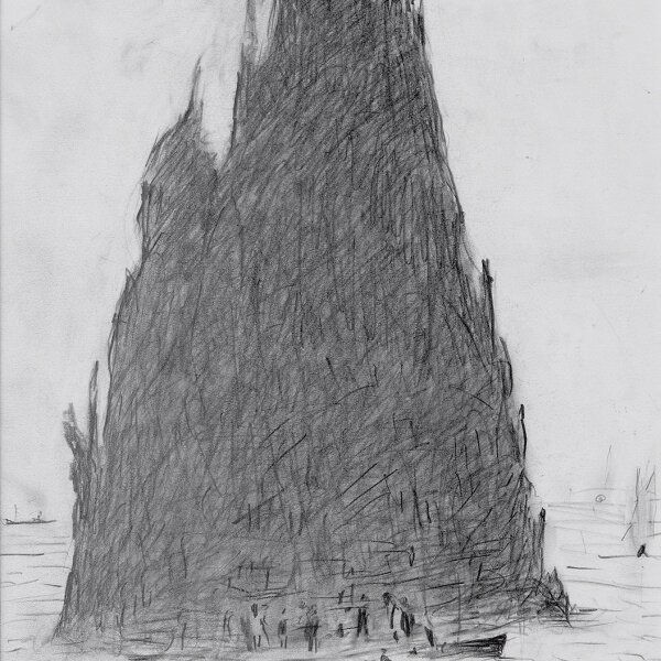 L.S. Lowry - Mount with Figures
