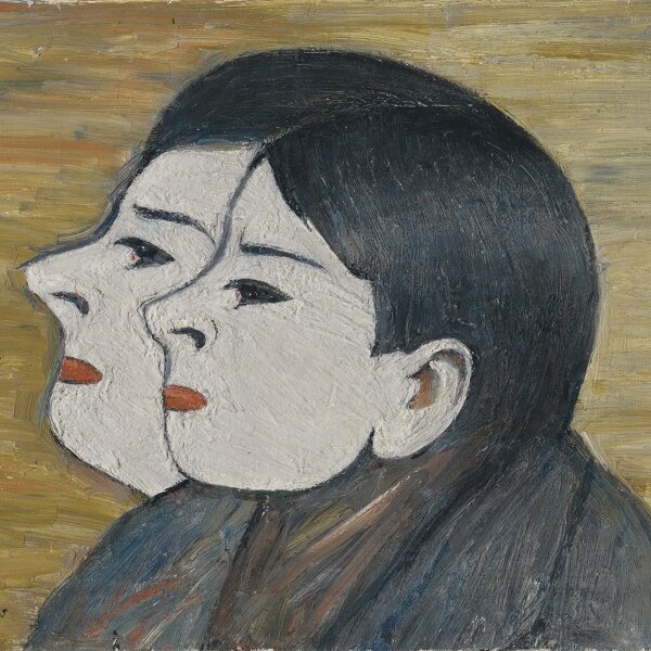 L.S. Lowry - Two Heads