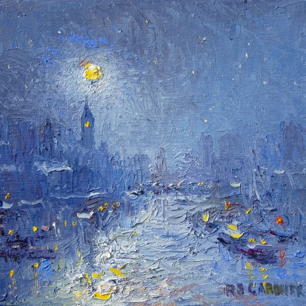 Reg Gardner - Winter Moon - Thames